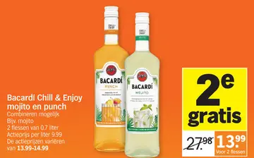 Aanbieding: Bacardi Chill & Enjoy mojito en punch