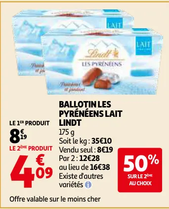 Aanbieding: Ballotin les pyrénéens lait