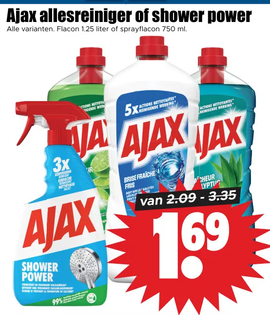 Aanbieding: allesreiniger of shower power