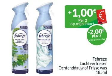 Aanbieding: Luchtverfrisser Ochtenddauw of Frisse was