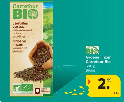 Promotie: Groene linzen