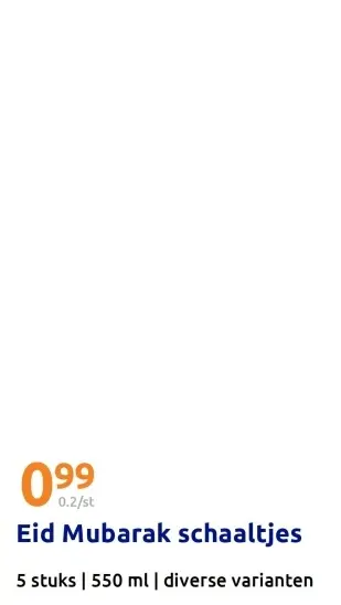 Aanbieding: Eid Mubarak schaaltjes