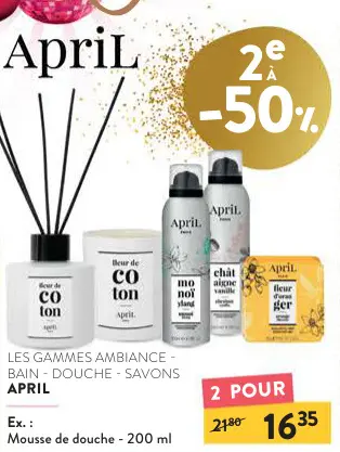 Offre: Les gammes ambiance - bain - douche - savons