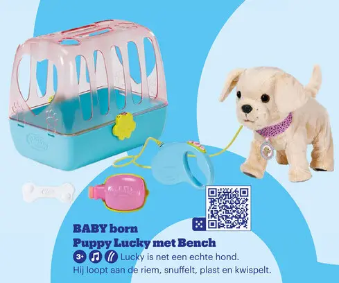 Aanbieding: Puppy Lucky met Bench