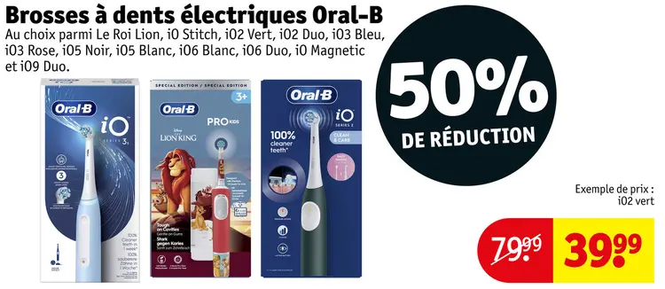 Offre: Brosses a dents electriques