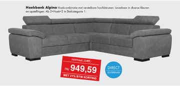 Aanbieding: Hoekbank Alpina 
