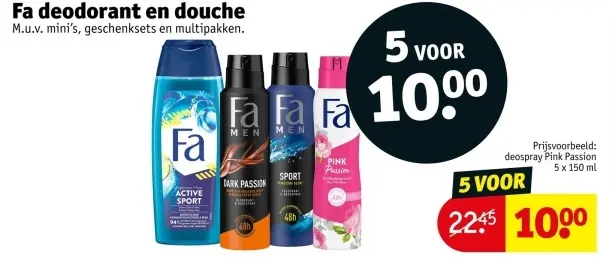 Aanbieding: Deodorant en douche