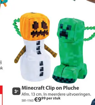 Aanbieding: Minecraft Clip on Pluche