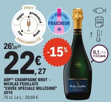 Promotie: Champagne brut - nicolas feuillate "cuvée spé