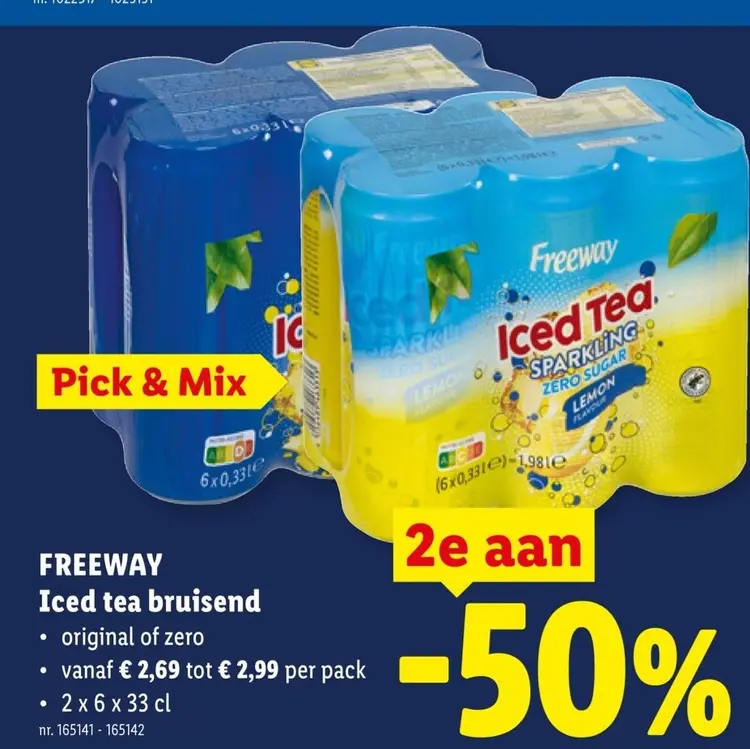 Promotie: Iced tea bruisend