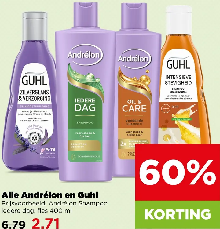 Aanbieding: Shampoo iedere dag, fles 400 ml