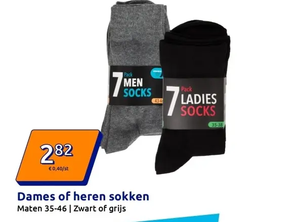 Aanbieding: Dames of heren sokken