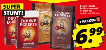 Aanbieding: Douwe Egberts koffie aroma rood of excellent