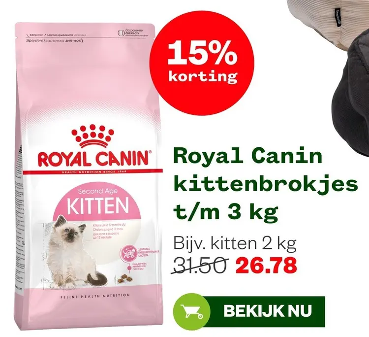 Aanbieding: Kittenbrokjes t/m 3 kg