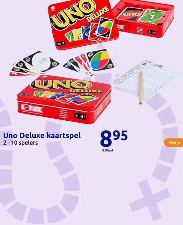 Aanbieding: Uno Deluxe kaartspel