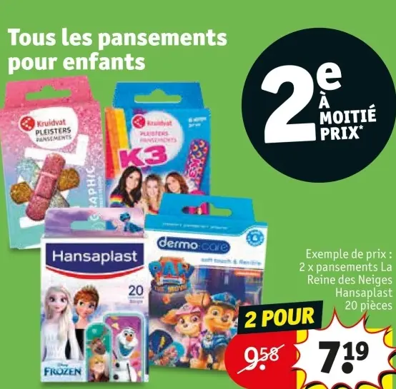 Offre: Pansements pour enfants