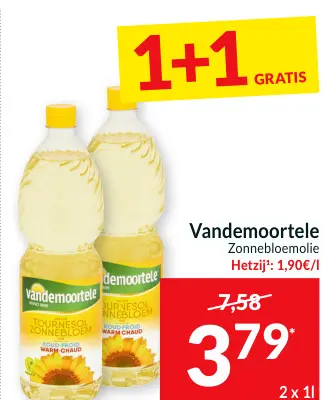 Promotie: Zonnebloemolie