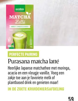 Promotie: matcha latté