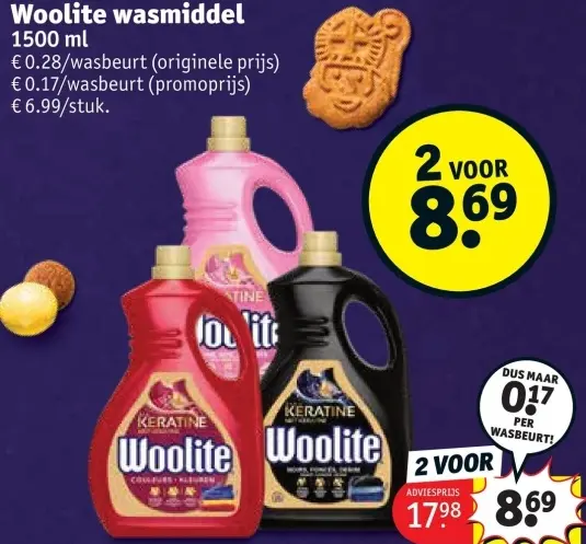 Promotie: Woolite wasmiddel