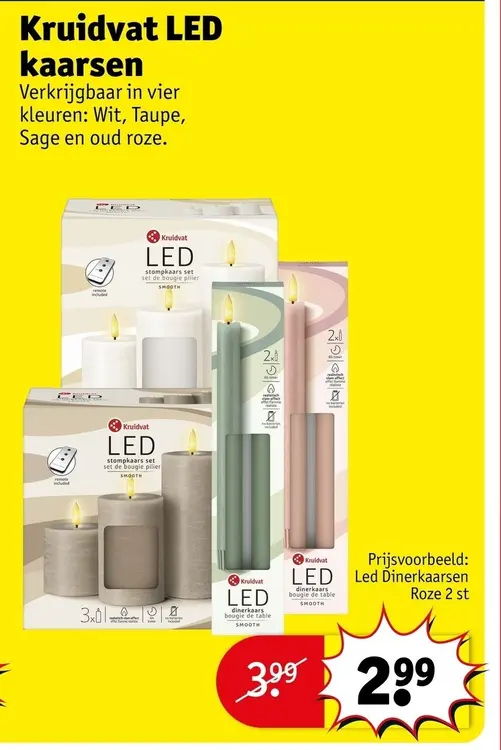 Promotie: Kruidvat LED kaarsen