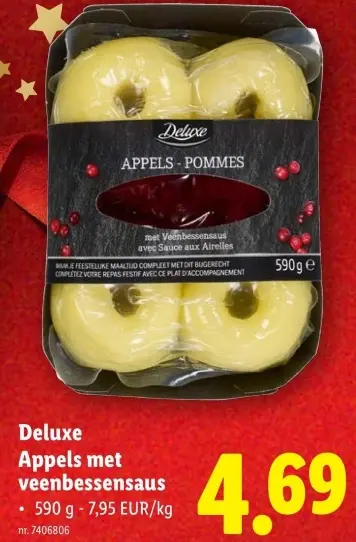 Promotie: Appels met veenbessensaus