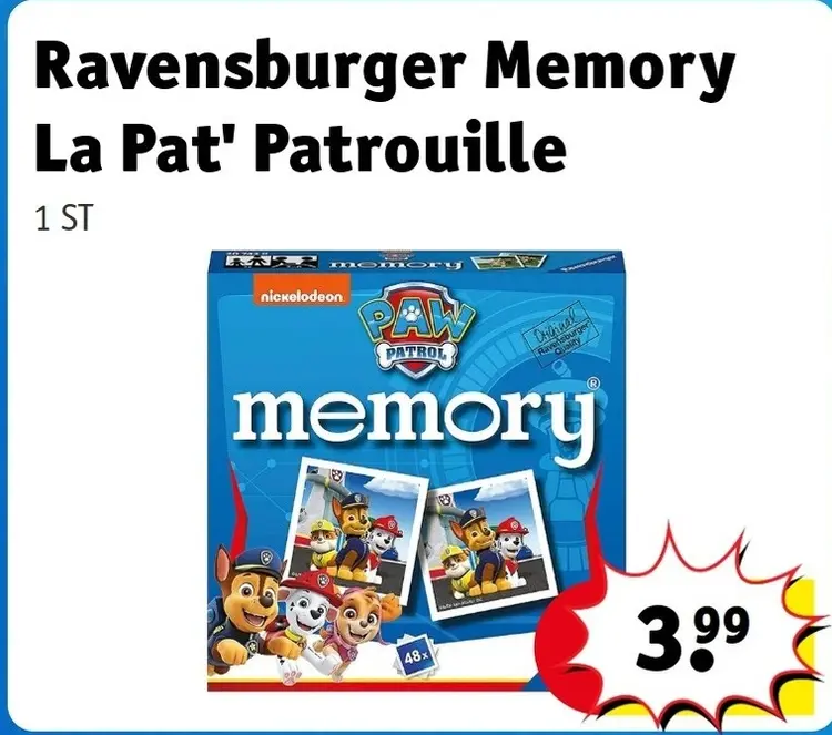 Offre: Memory La Pat' Patrouille