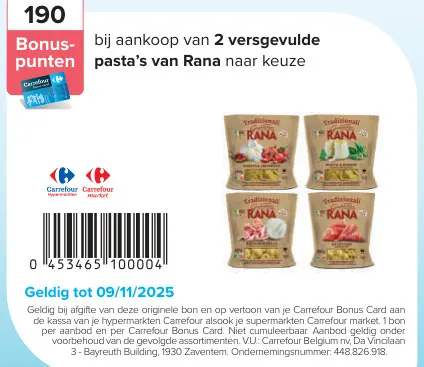 Aanbieding: versgevulde pasta's