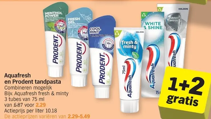 Promotie: Tandpasta
