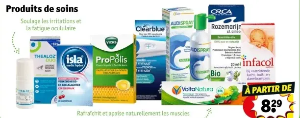 Offre: Produits de soins