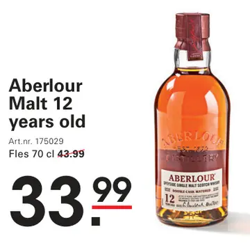 Aanbieding: Aberlour Malt 12 years old