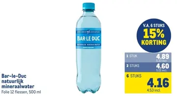 Aanbieding: Natuurlijk mineraalwater