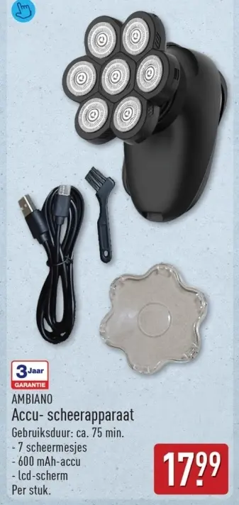 Aanbieding: Accu- scheerapparaat