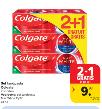 Aanbieding: Set tandpasta Colgate