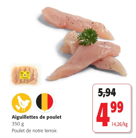 Offre: Aiguillettes de poulet