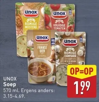 Aanbieding: UNOX Soep