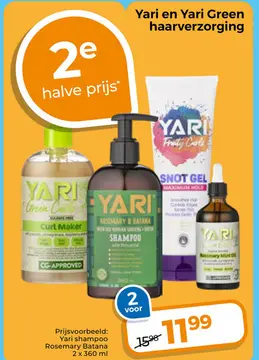 Aanbieding: Yari shampoo Rosemary Batana