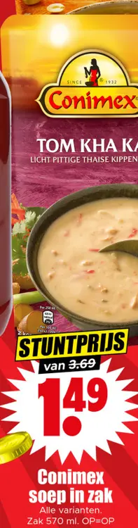 Aanbieding: Conimex soep in zak