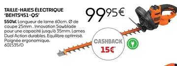 Offre: TAILLE-HAIES ÉLECTRIQUE 'BEHTS451-QS'