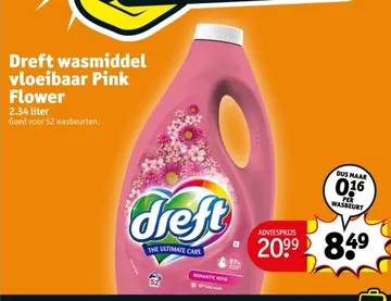 Aanbieding: Dreft wasmiddel vloeibaar Pink Flower