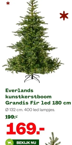 Aanbieding: kunstkerstboom Grandis Fir led