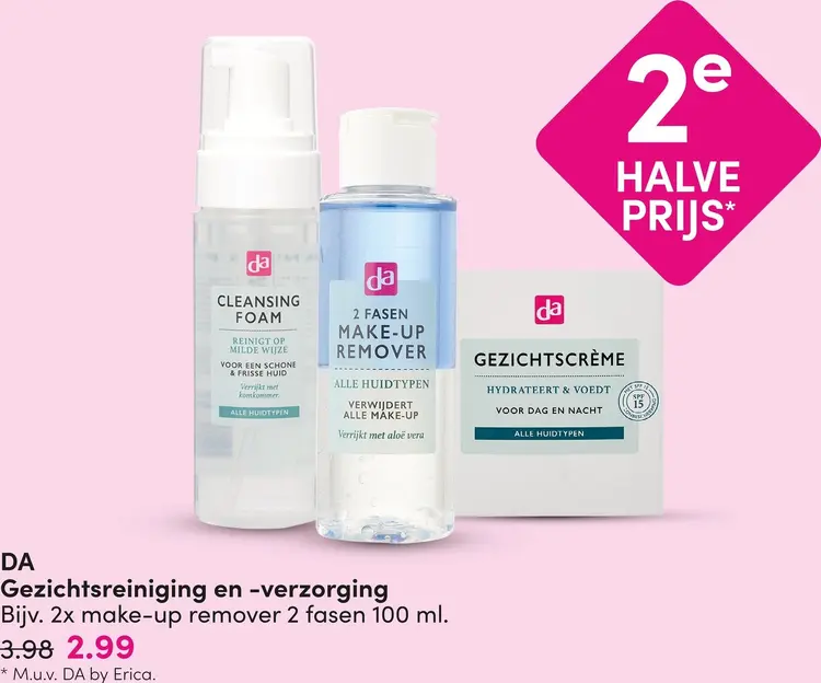 Aanbieding: Gezichtsreiniging en -verzorging