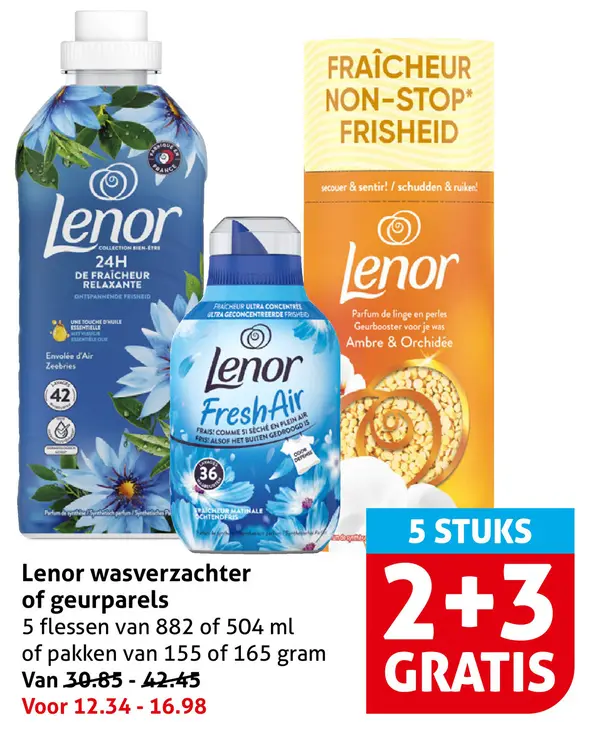Aanbieding: Wasverzachter of geurparels