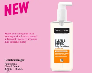 Aanbieding: Neutrogena Clear & Defend