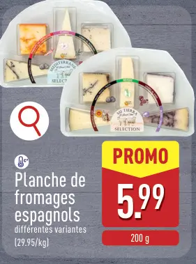 Offre: Planche de fromages espagnols