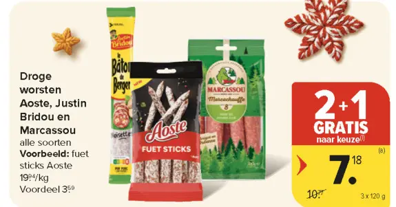 Aanbieding: Droge worsten