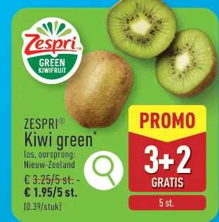 Promotie: Kiwi green
