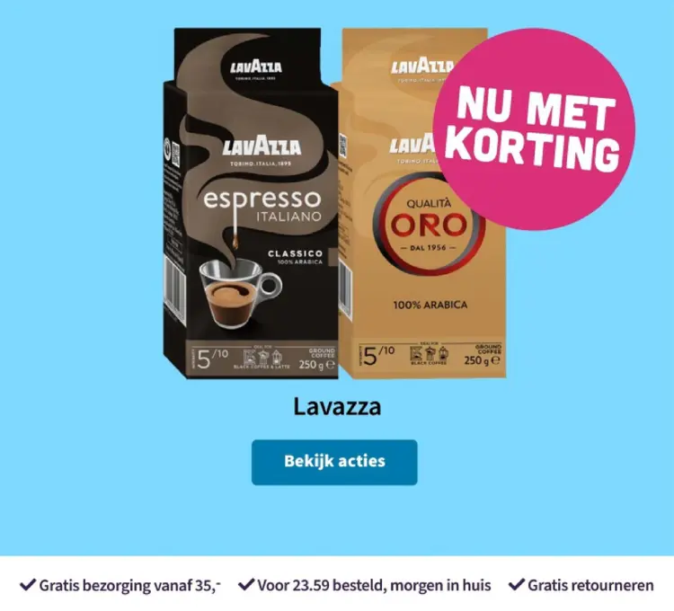 Promotie: Lavazza