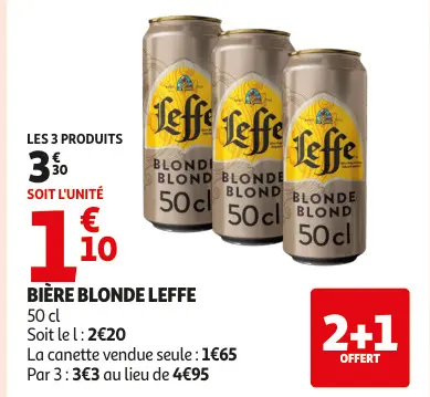 Promotie: Bière blonde Leffe