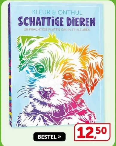 Aanbieding: Kleur & onthul schattige dieren