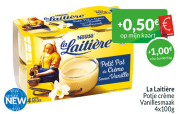 Aanbieding: La Laitière Potje crème Vanillesmaak